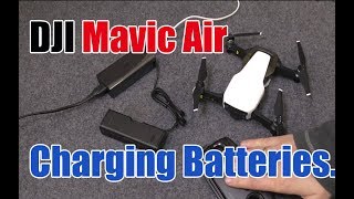 DJI Mavic Air, How to Charge the Battery and Controller Tutorial.