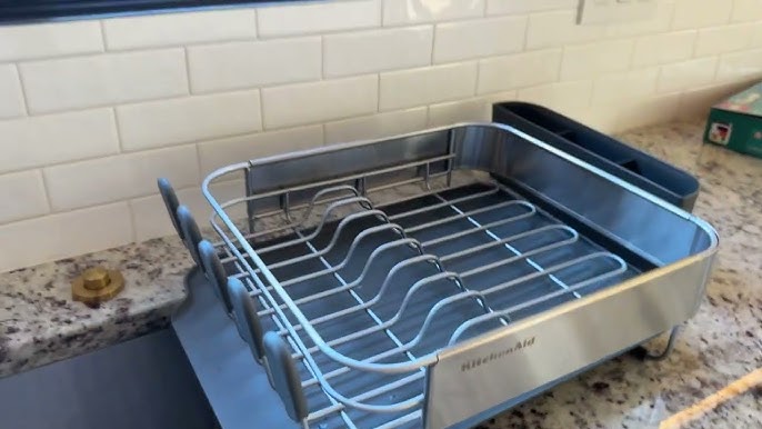  KitchenAid Aluminum Dish Rack, 17.36-Inch, Black: Home & Kitchen