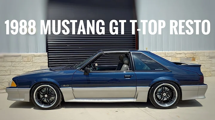 Final reveal of the 1988 Mustang GT T-Top FoxBody Overhaul! - The Best Color Combo