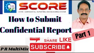 How to submit Confidential Report in SCORE, Registration procedure  #prmultimix screenshot 4