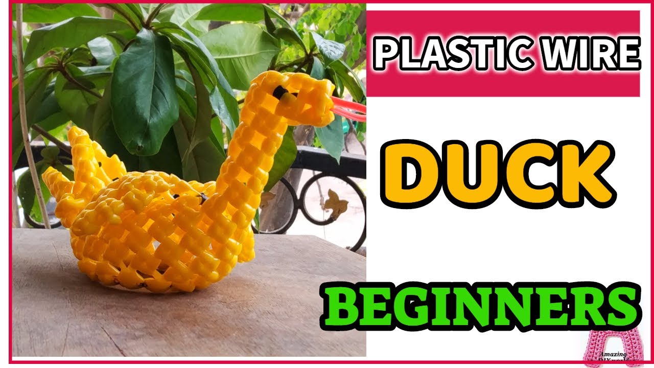 plastic wire duck tutorial tamil, plastic wire toys, wire craft