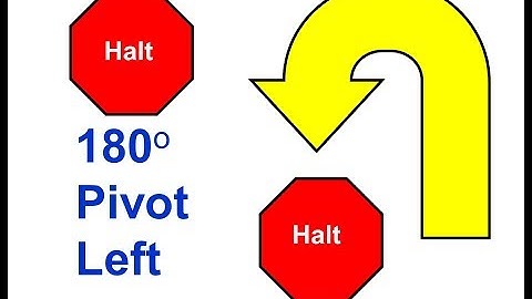113. HALT – 180° Pivot left – HALT