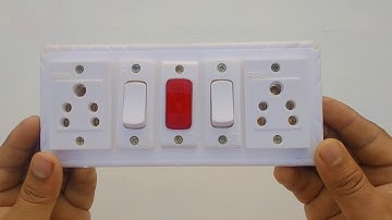 2 switch 2 socket 1 indicator connection, electric board connection