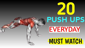 What happens to Your body when YOU Do 20 push ups Everyday. 