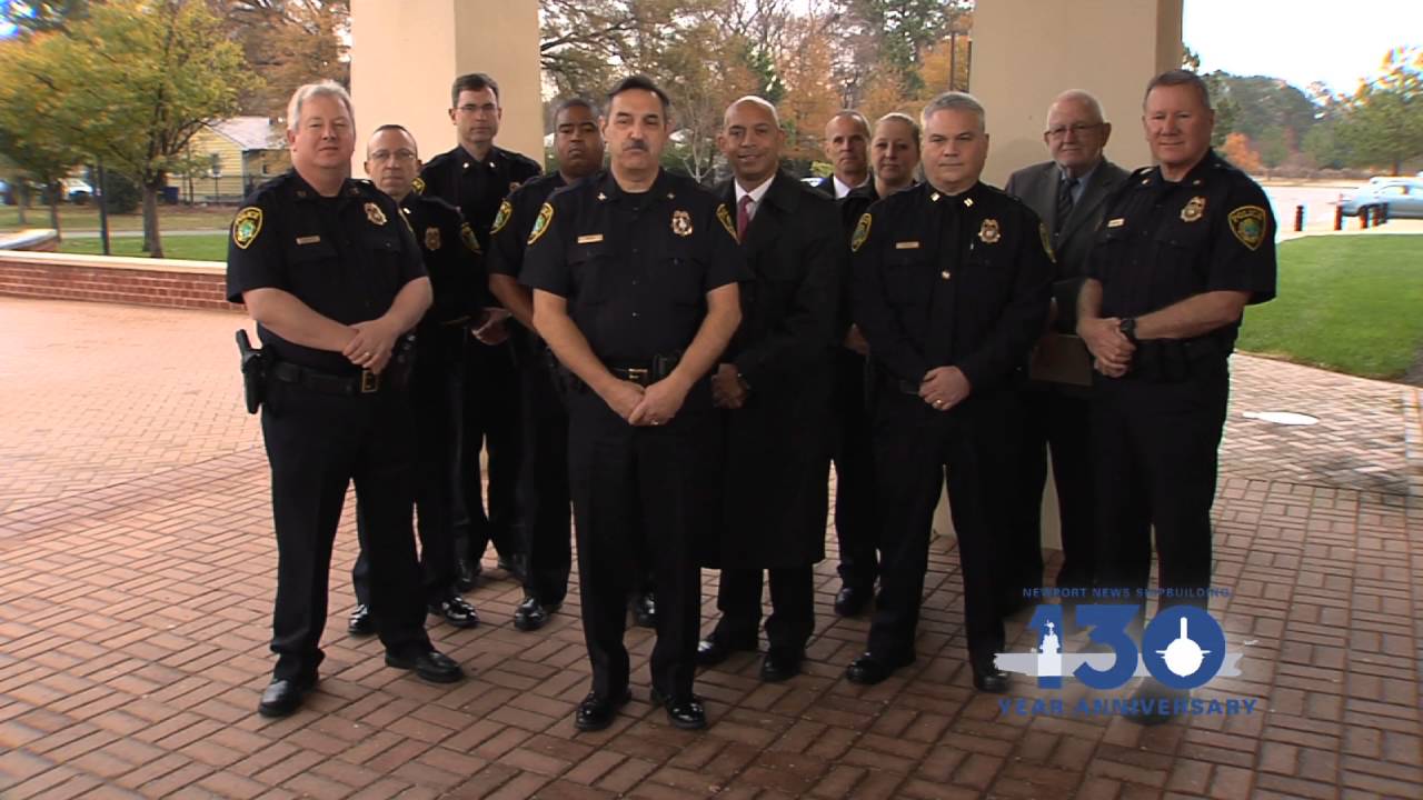 Newport News Police Department Congratulates NNS on 130 Years YouTube
