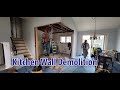 Kitchen Makeover wall demo