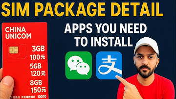 SIM package Detail in China || Apps you need to install 