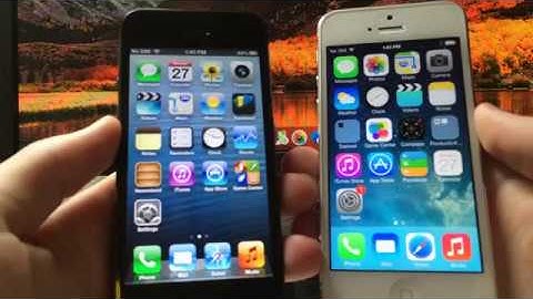 iPhone 5 iOS 6 vs iOS 7