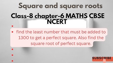 find the least number that must be added to 1300 to get a perfect square. Also find the square root