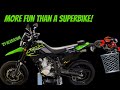 2021 Kawasaki KLX300SM : Ditch the supersport.