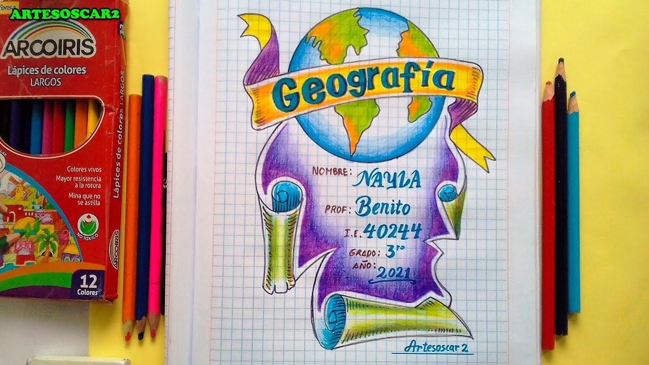 ✓COMO DIBUJAR CARATULA de GEOGRAFIA - thptnganamst.edu.vn