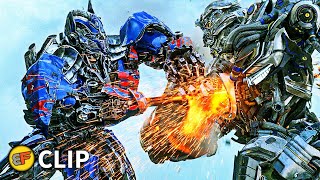 Optimus Prime vs Galvatron \& Lockdown | Transformers Age of Extinction (2014) IMAX Movie Clip HD 4K