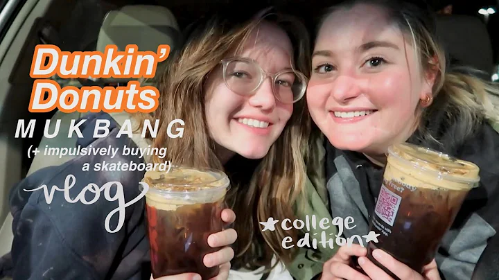 COLLEGE NIGHT IN MY LIFE | Dunkin' Donuts COOKIE B...