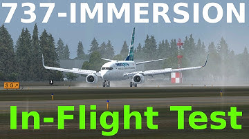 [FSX] PMDG + 737-IMMERSION!! IN-FLIGHT TEST