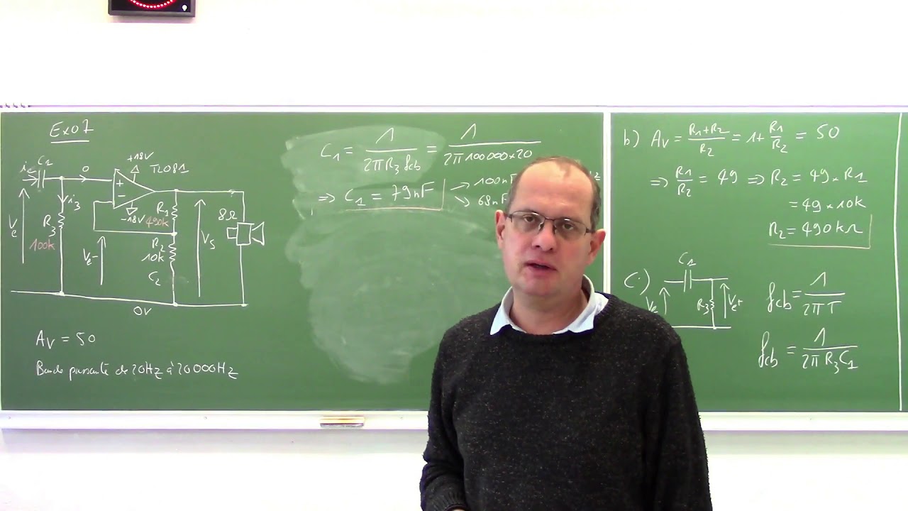 TD d'électronique n°5 : conception d'un amplificateur audio de puissance, watts RMS et musicaux.