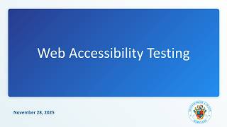 Web Accessibility Testing