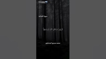يَسۡمَعُ ءَايَٰتِ ٱللَّهِ تُتۡلَىٰ عَلَيۡهِ ثُمَّ يُصِرُّ مُسۡتَكۡبِرٗا(سورة الجاثية) محمد المنشاوي