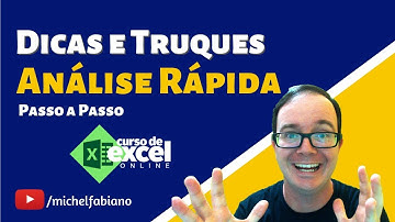 Dicas e Truques para Excel - Análise Rápida no Excel