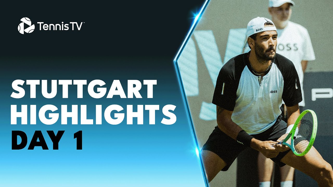 Berrettini Faces Sonego; Musetti and Lopez Also In Action Stuttgart 2023 Day 1 Highlights