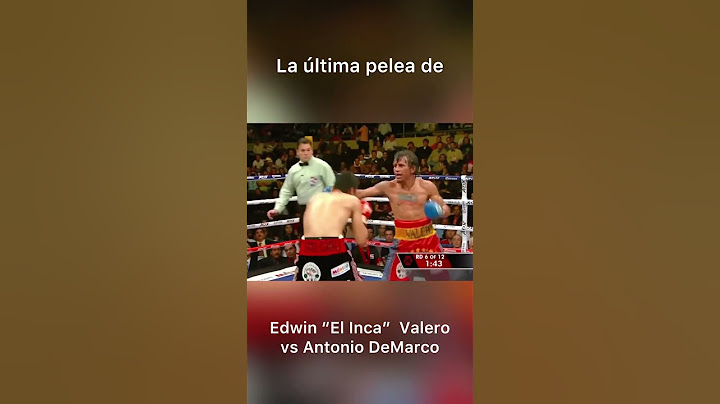 La última pelea de Edwin Valero