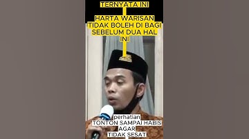 ternyata ini harta warisan tidak boleh di bagi sebelum ini #ceramahsingkat #ustadzabdulsomad