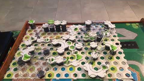 Gravitrax Marble Run with Cannon Trampoline Tunnel Scoop Jumper Cable Car Zipline Transfer Volcano