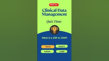 “What is CRF in Clinical Data Management? #crf #CDM #clinicaldatamanagement #cdm #clinicalresearch