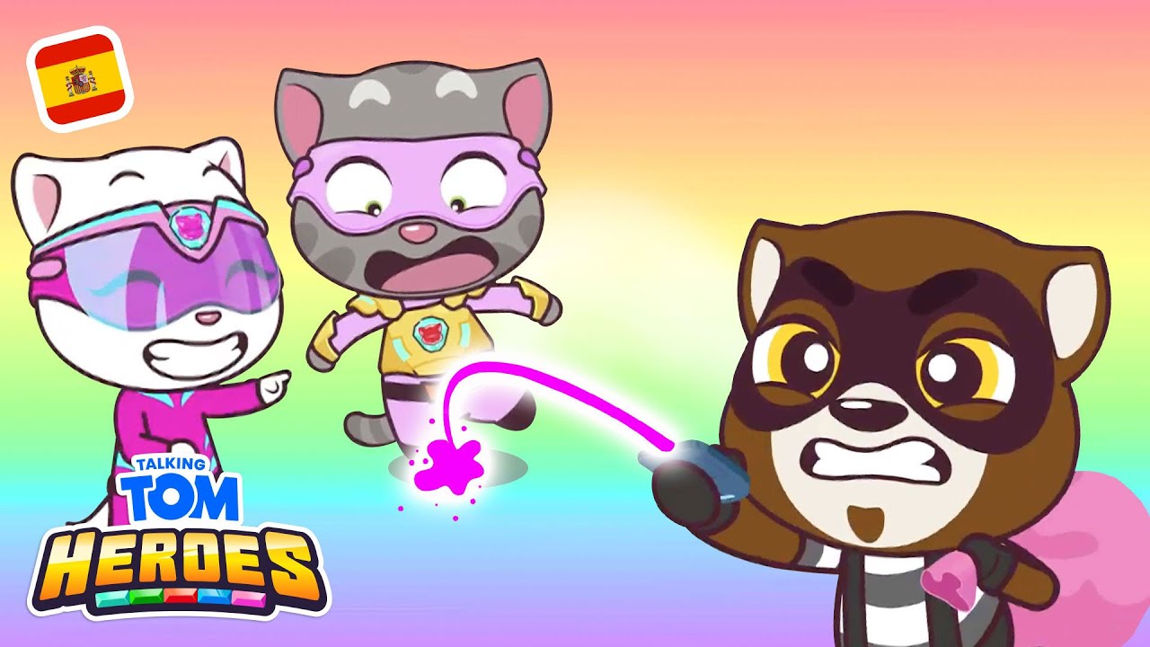 Talking Tom Heroes - Alboroto de colores del arco iris (Episodio 40)