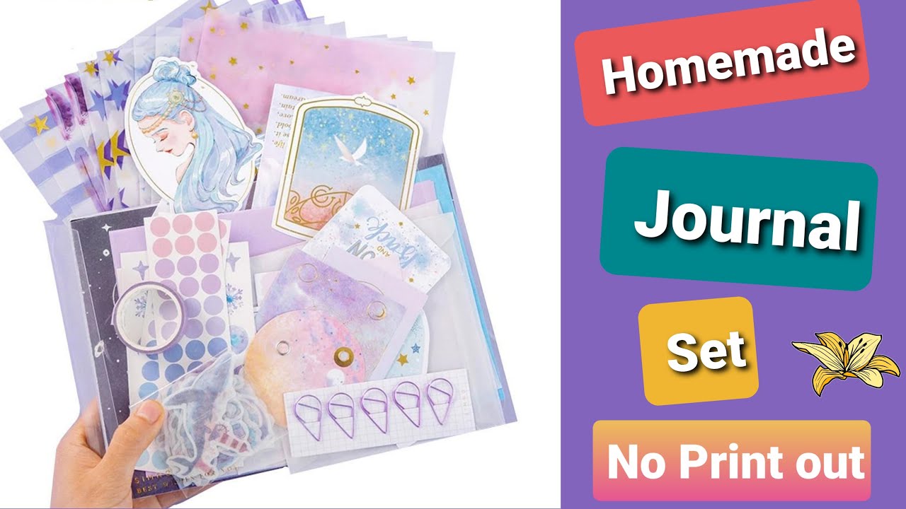 DIY Journal Set/ how to make journal set at home/ Kawaii journal