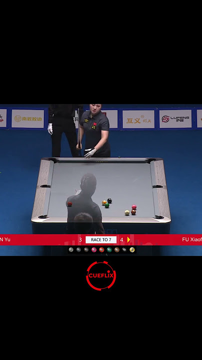 BANKSHOT ON THE 2 BY FU XIAOFANG #shorts #billiards #nineball #9ballpool #highlights