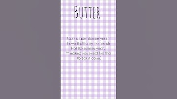 Thumbnail of bts - butter #kpop #bts #trending #lyrics #viral #butter #fyp #shorts