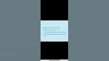 B. Com 4th semester subjects