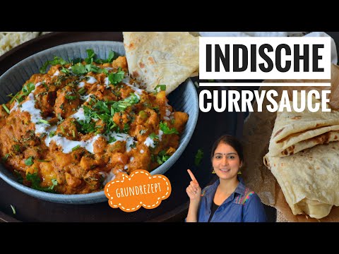 INDISCHE CURRYSOßE - GRUNDREZEPT für jedes CURRY(vegan, vegetarisch und Fleischcurry)-indisch Kochen