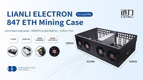 [ Ethereum Mining Case ] ETH Coin Mining Machine 847 Motherboard 8GPU Mining Case Installation video