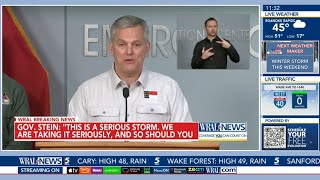 Gov. Stein: "This is a serious storm." | Up to 1 inch of freezing rain possible for much of NC this screenshot 4