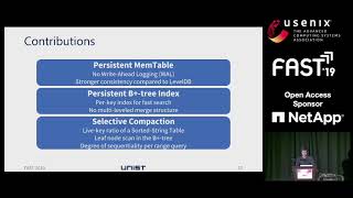 FAST '19 - SLM-DB: Single-Level Key-Value Store with Persistent Memory