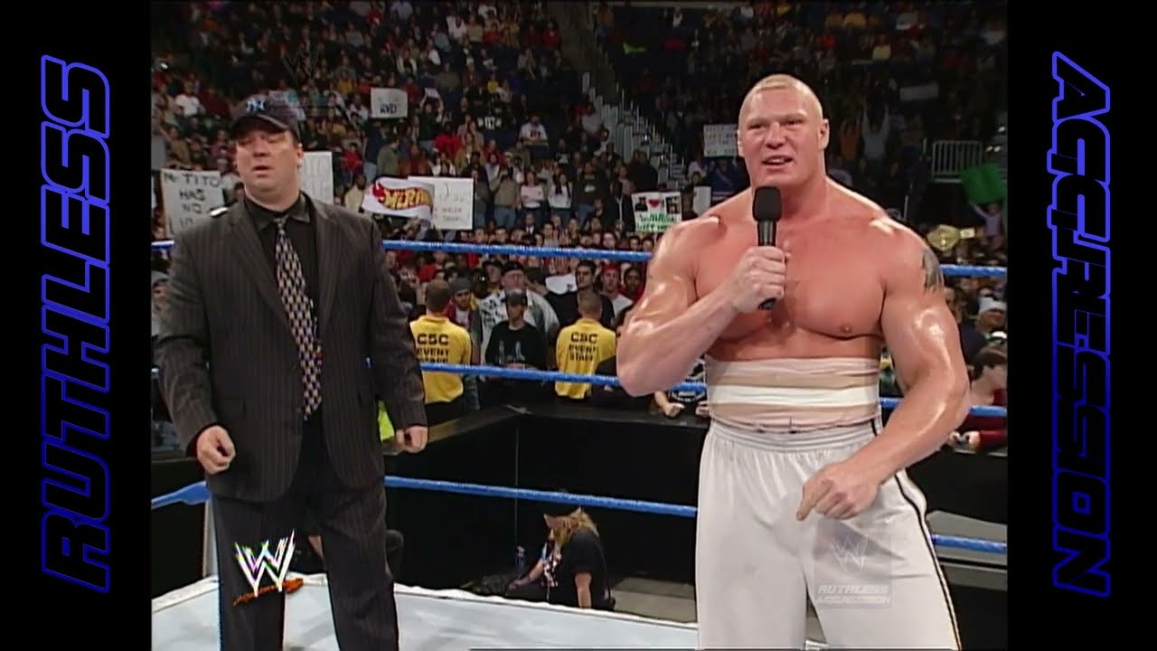 Brock Lesnar and Big Show Confrontation | SmackDown! (2002) - YouTube