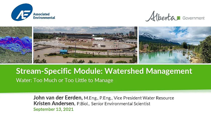 Alberta Adaptation Resilience Training Module on Watershed Management