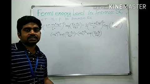 Fermi Energy level in Intrinsic Semiconductors