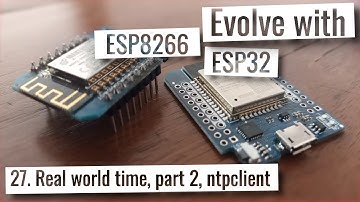 ESP32 & ESP8266 - Real world time part 2, ntpclient