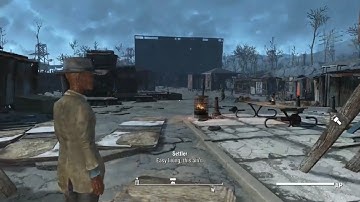 Realistic wasteland village at Starlight Drive In - Fallout 4 no mods settlements your