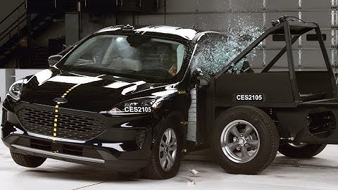 2021 Ford Escape updated side crash test (extended footage)