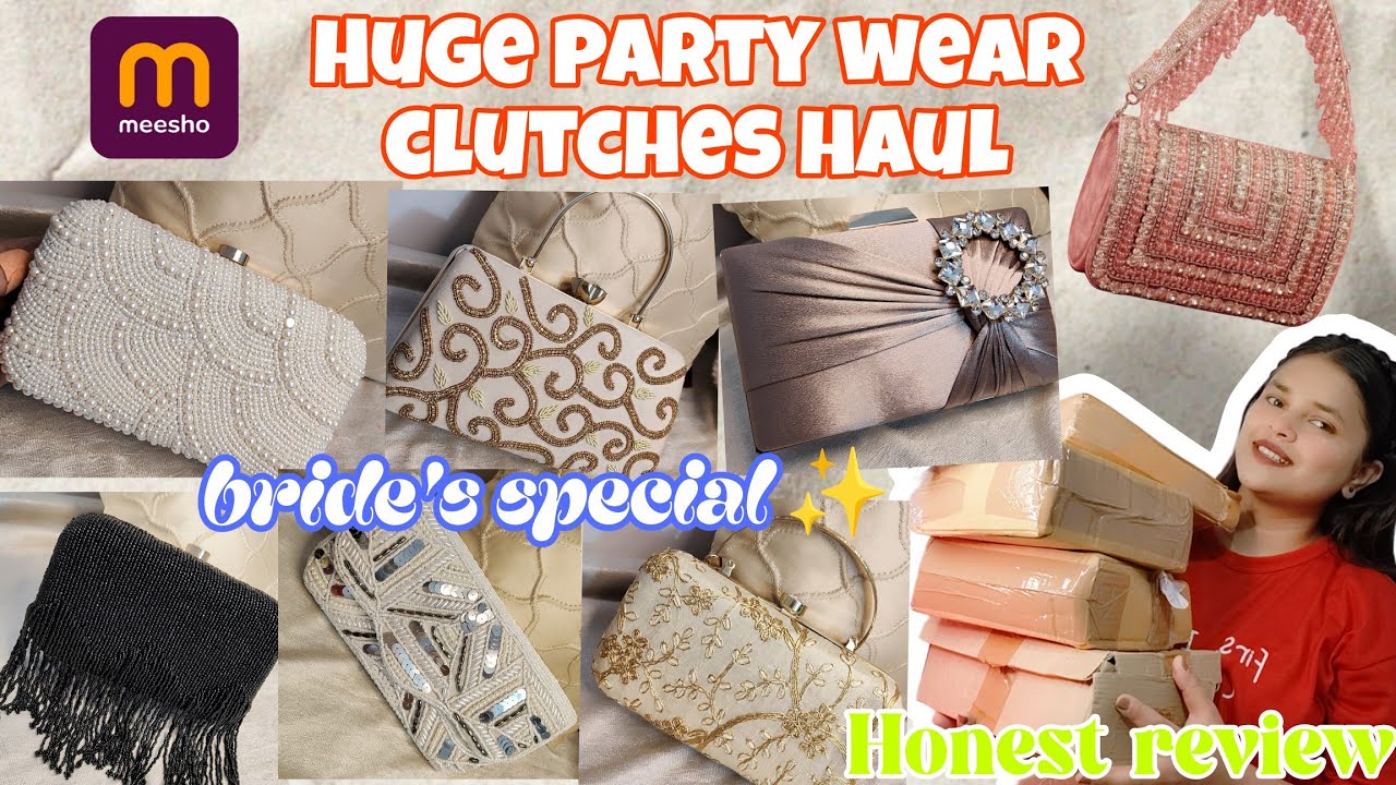 Wedding Clutches Haul👜Stylish & Affordable Collection✨ Bridal Clutches💗 Meesho clutch haul🖇️ #haul
