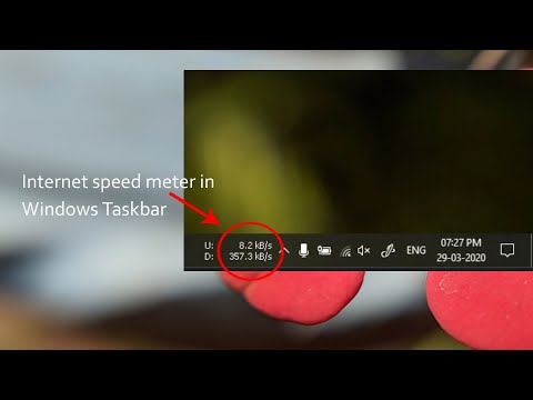 HOW TO SHOW INTERNET UPLOAD/DOWNLOAD SPEED IN TASKBAR IN WINDOWS 7/8/10 ?