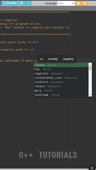 COMMENTS in C++ - YouTube