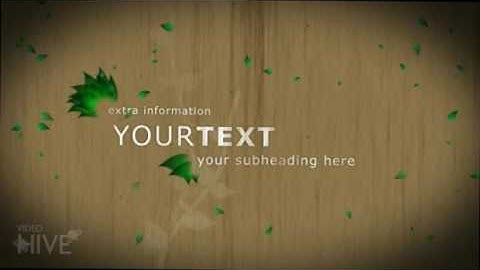 Environmentally Friendly AE videohive free template download