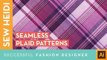 Plaid Seamless Repeating Patterns in Adobe Illustrator