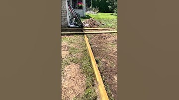 Deck framing,, setting the beams
