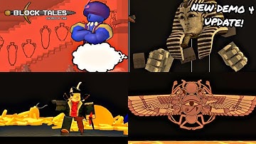 BLOCK TALES DEMO 4 ALL BOSSES STORY MODE | Roblox Block Tales
