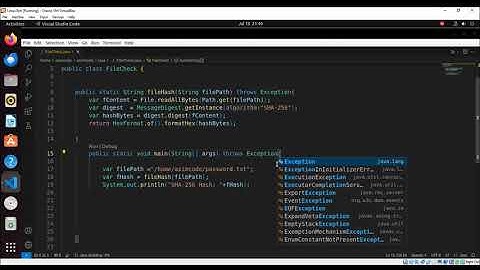 File Hash SHA 256 in Java